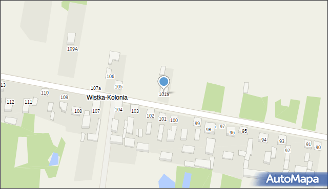 Wistka, Wistka, 101a, mapa Wistka