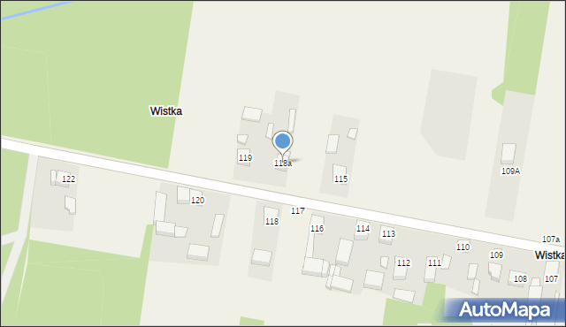 Wistka, Wistka, 118a, mapa Wistka