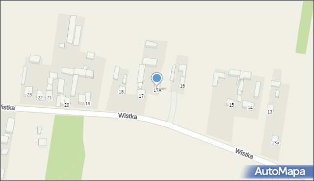 Wistka, Wistka, 17A, mapa Wistka