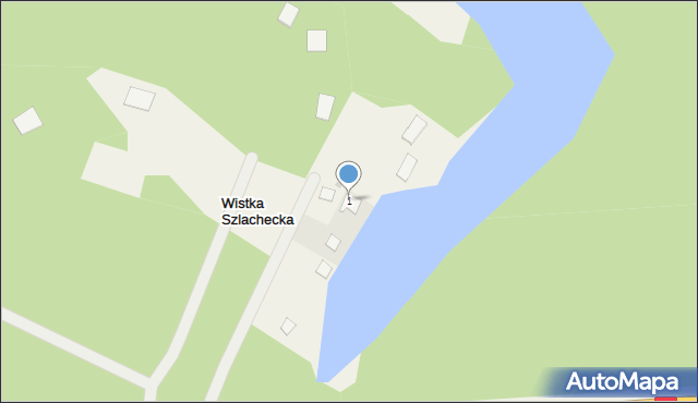 Wistka Szlachecka, Wistka Szlachecka, 1, mapa Wistka Szlachecka