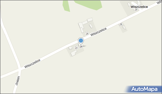 Wiszczelice, Wiszczelice, 25, mapa Wiszczelice