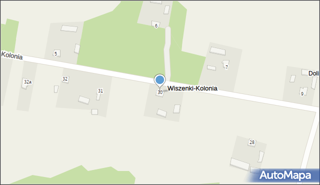 Wiszenki-Kolonia, Wiszenki-Kolonia, 30, mapa Wiszenki-Kolonia