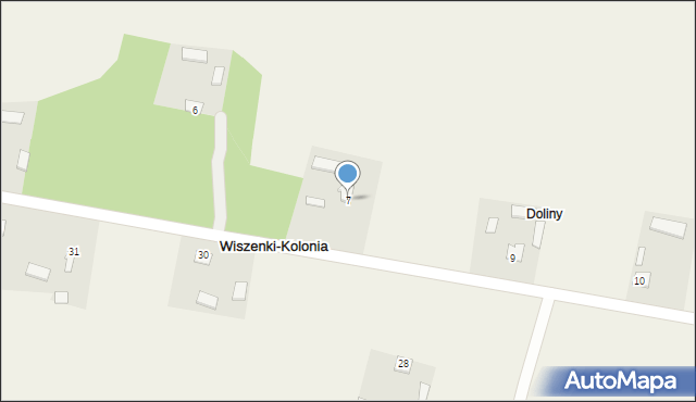 Wiszenki-Kolonia, Wiszenki-Kolonia, 7, mapa Wiszenki-Kolonia