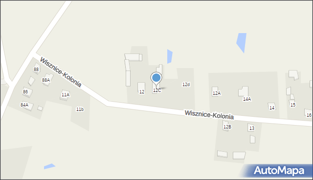 Wisznice-Kolonia, Wisznice-Kolonia, 12C, mapa Wisznice-Kolonia