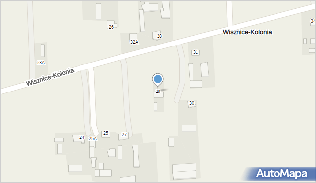 Wisznice-Kolonia, Wisznice-Kolonia, 29, mapa Wisznice-Kolonia