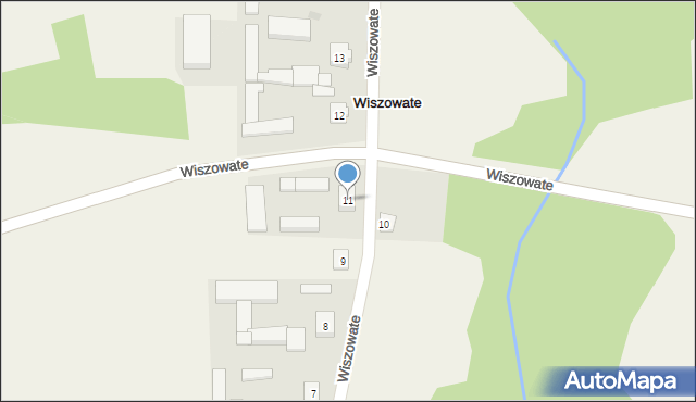 Wiszowate, Wiszowate, 11, mapa Wiszowate