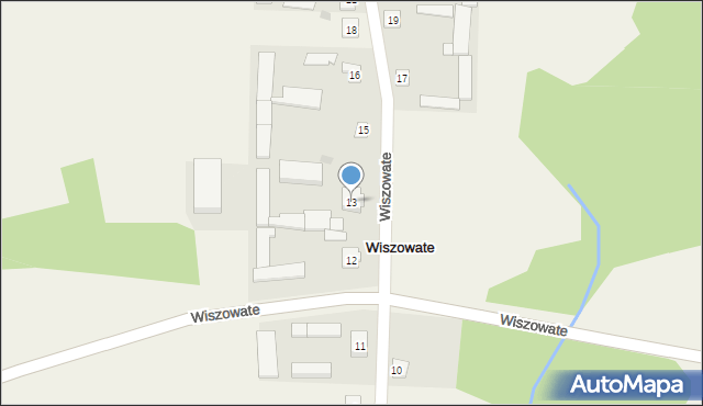 Wiszowate, Wiszowate, 13, mapa Wiszowate