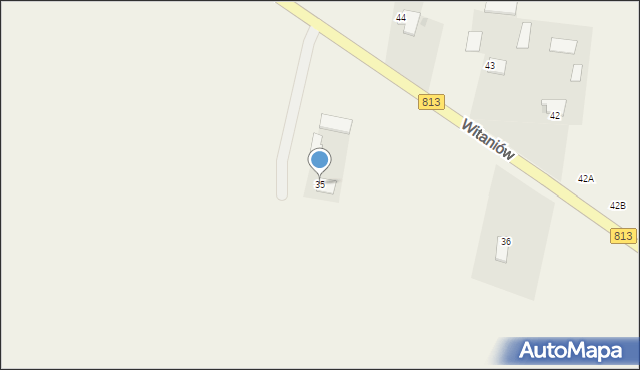 Witaniów, Witaniów, 35, mapa Witaniów