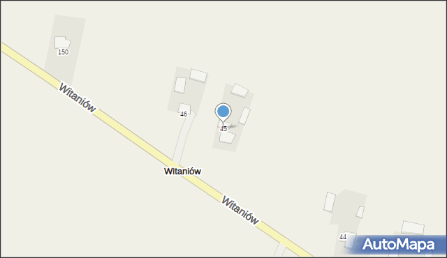 Witaniów, Witaniów, 45, mapa Witaniów