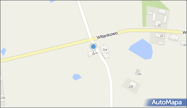 Witankowo, Witankowo, 21, mapa Witankowo