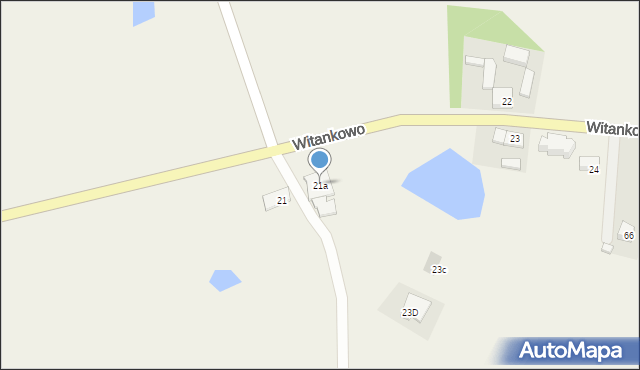 Witankowo, Witankowo, 21a, mapa Witankowo