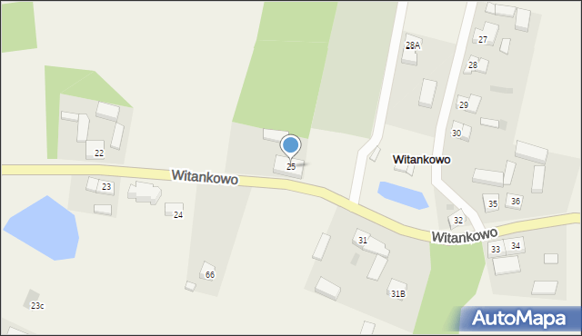 Witankowo, Witankowo, 25, mapa Witankowo