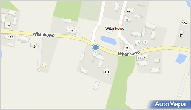 Witankowo, Witankowo, 31, mapa Witankowo