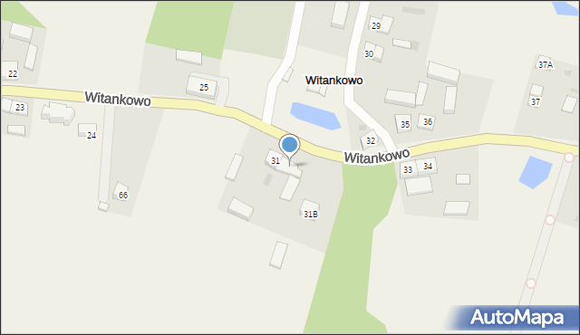 Witankowo, Witankowo, 31A, mapa Witankowo