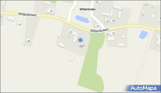 Witankowo, Witankowo, 31B, mapa Witankowo