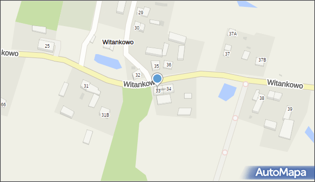 Witankowo, Witankowo, 33, mapa Witankowo