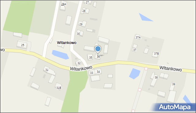 Witankowo, Witankowo, 36, mapa Witankowo