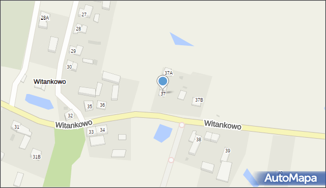 Witankowo, Witankowo, 37, mapa Witankowo