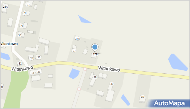 Witankowo, Witankowo, 37B, mapa Witankowo