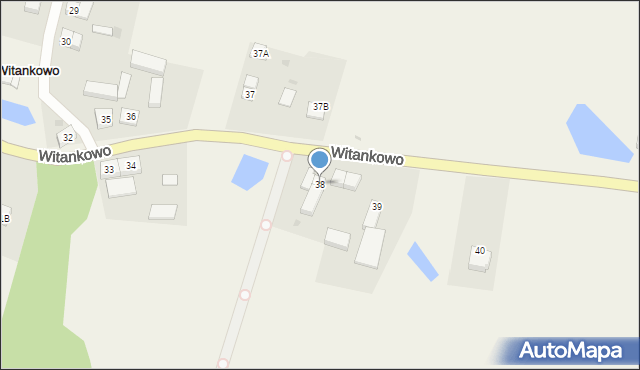 Witankowo, Witankowo, 38, mapa Witankowo