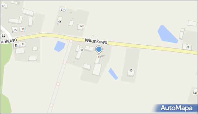 Witankowo, Witankowo, 39, mapa Witankowo