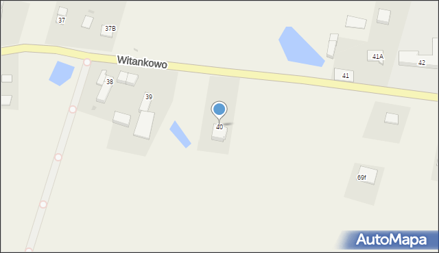 Witankowo, Witankowo, 40, mapa Witankowo