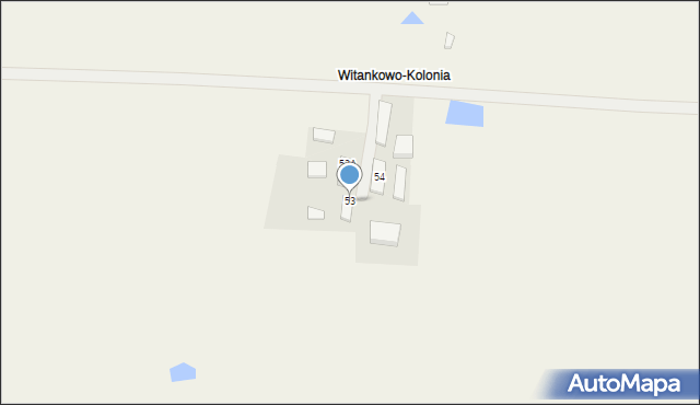 Witankowo, Witankowo, 53, mapa Witankowo