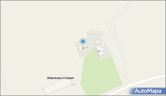 Witankowo, Witankowo, 64, mapa Witankowo