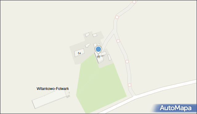 Witankowo, Witankowo, 65, mapa Witankowo