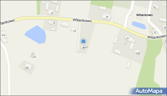 Witankowo, Witankowo, 66, mapa Witankowo