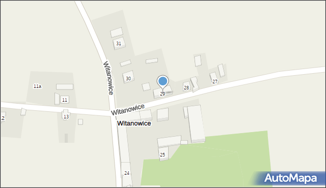 Witanowice, Witanowice, 29, mapa Witanowice