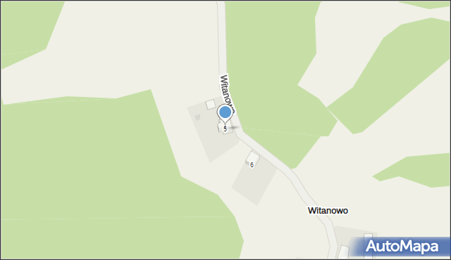 Witanowo, Witanowo, 5, mapa Witanowo