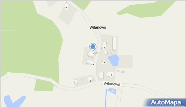 Witanowo, Witanowo, 7, mapa Witanowo