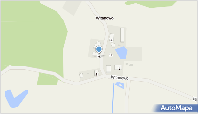 Witanowo, Witanowo, 7a, mapa Witanowo