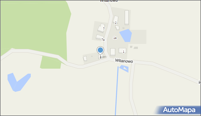 Witanowo, Witanowo, 8, mapa Witanowo