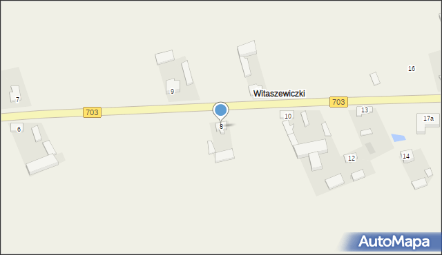 Witaszewice, Witaszewice, 8, mapa Witaszewice