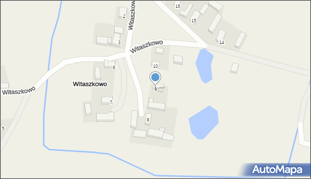 Witaszkowo, Witaszkowo, 9, mapa Witaszkowo