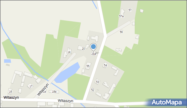 Witaszyn, Witaszyn, 21a, mapa Witaszyn