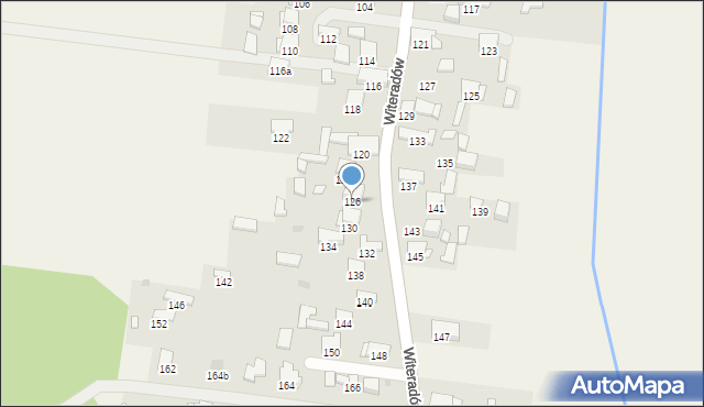 Witeradów, Witeradów, 126, mapa Witeradów