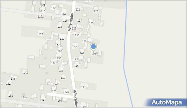 Witeradów, Witeradów, 139, mapa Witeradów