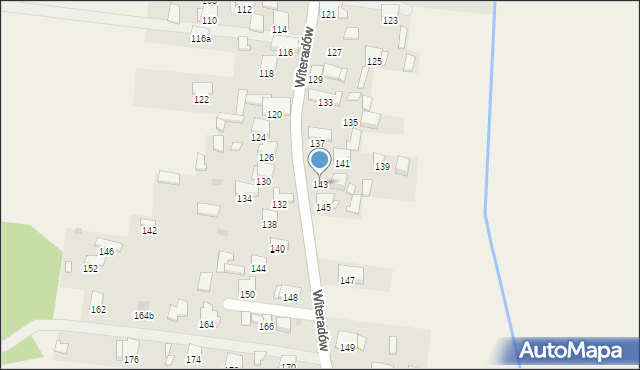 Witeradów, Witeradów, 143, mapa Witeradów