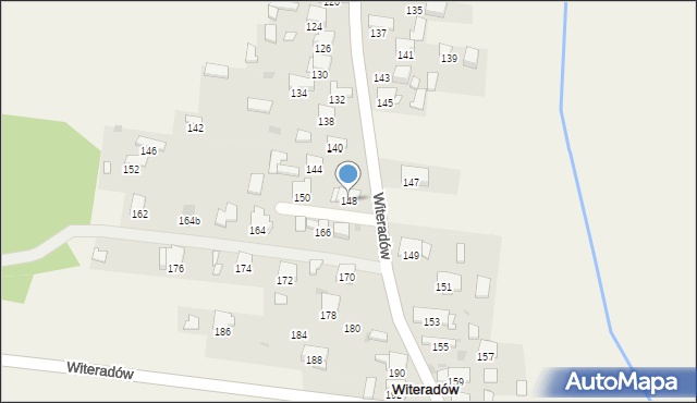 Witeradów, Witeradów, 148, mapa Witeradów