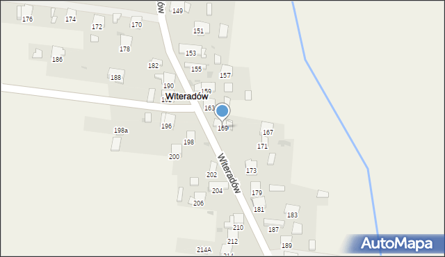 Witeradów, Witeradów, 169, mapa Witeradów