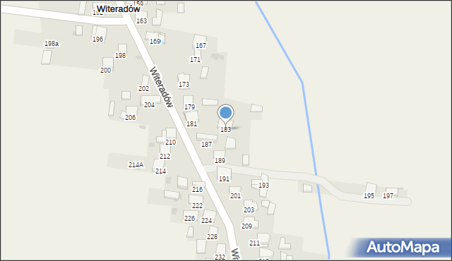 Witeradów, Witeradów, 183, mapa Witeradów