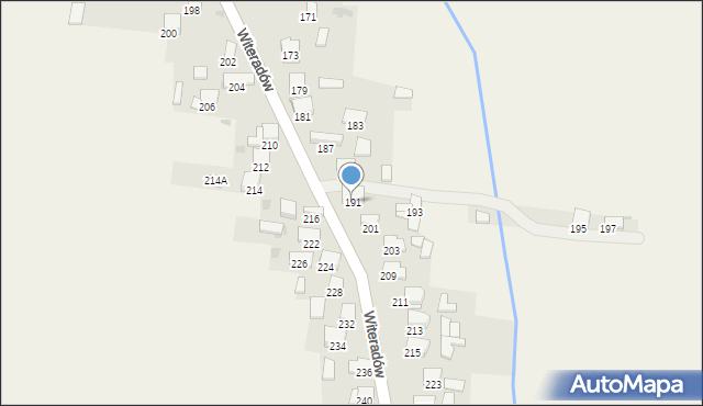 Witeradów, Witeradów, 191, mapa Witeradów