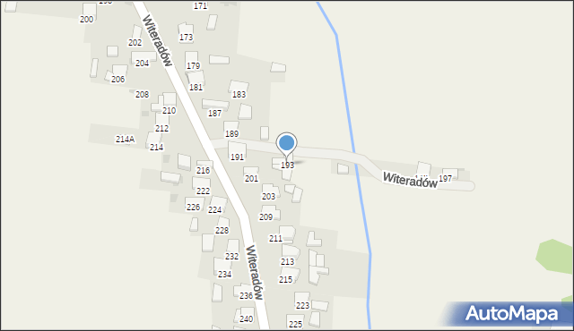 Witeradów, Witeradów, 193, mapa Witeradów