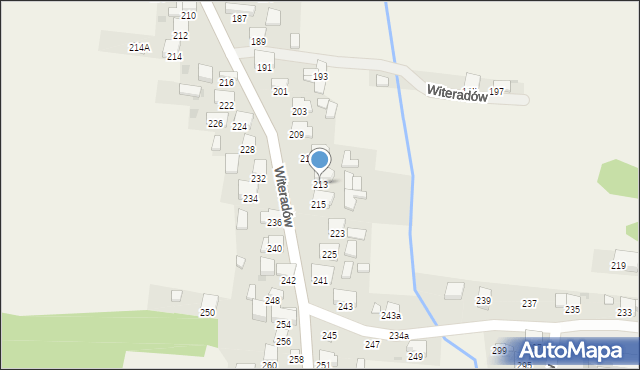 Witeradów, Witeradów, 213, mapa Witeradów