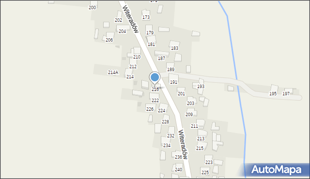 Witeradów, Witeradów, 216, mapa Witeradów