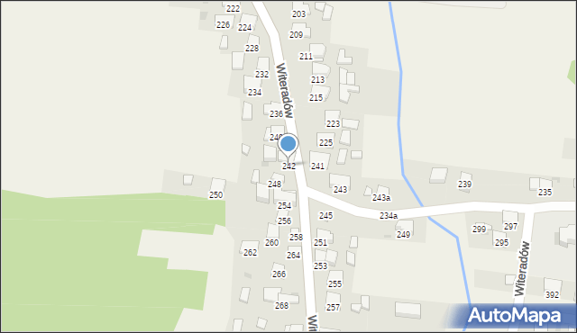 Witeradów, Witeradów, 242, mapa Witeradów