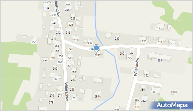 Witeradów, Witeradów, 249, mapa Witeradów